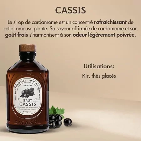 Cassis - Sirop brut BIO 40cl-