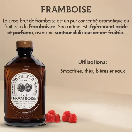 Framboise - Sirop brut BIO 40cl-