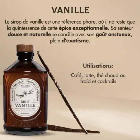 Vanille - Sirop brut BIO 40cl-